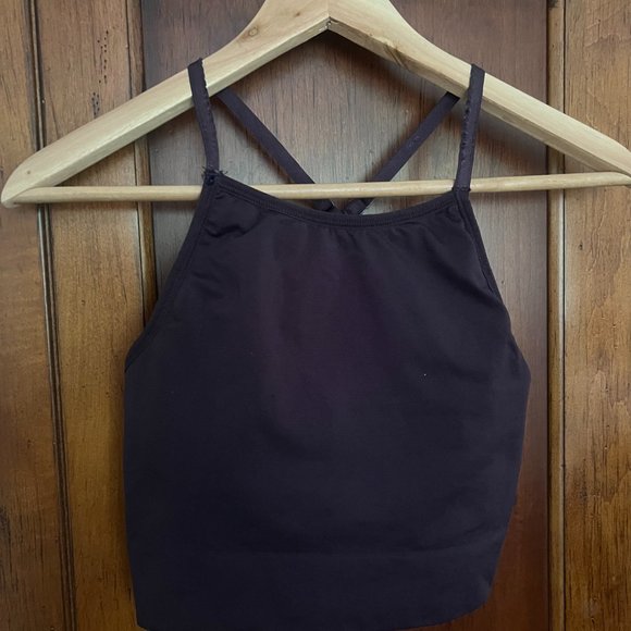 Athleta Eagle Pose Bra/Bralette Wild Raisin Size S - Picture 6 of 6